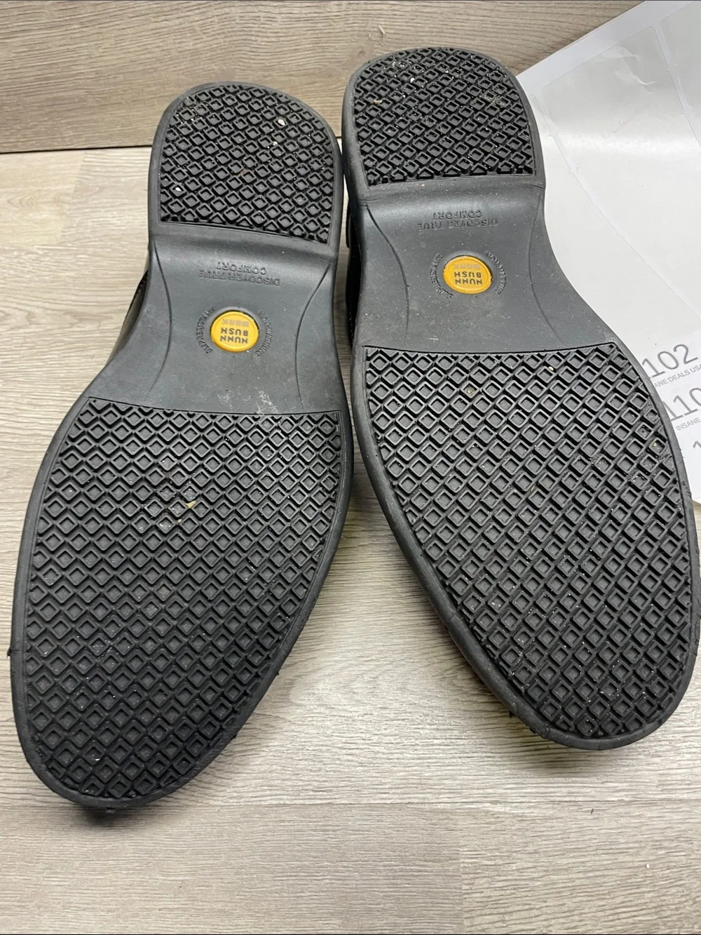 Nunn Bush Black Leather Slip-On Casual Loafers #1101